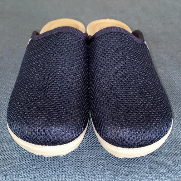 Fly Flot Clog Slip-on Mule Navy Mesh Comfort Anti-shock Anatomic Size US 7.5 - Picture 5 of 11